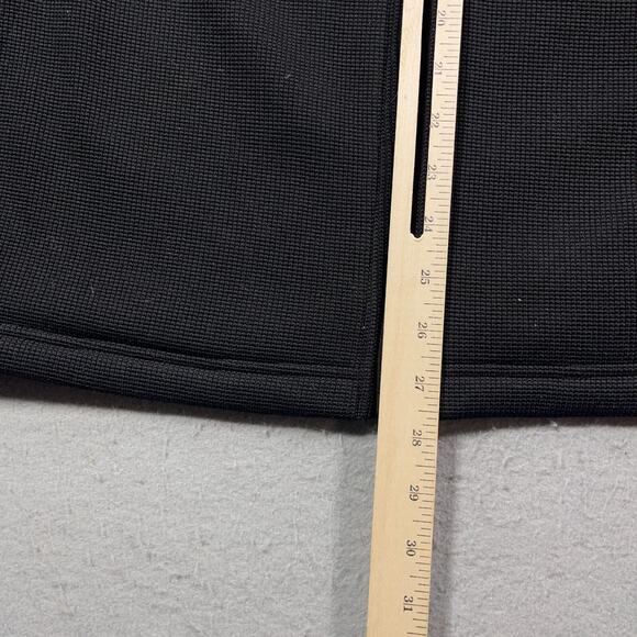 Spyder Jacket Men Large Black‎ Stretch Fleece Full Zip Lightweight Waffle Warm - Picture 7 of 11